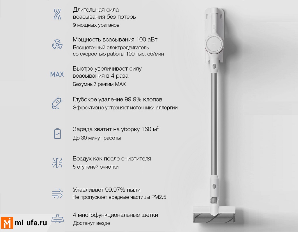Беспроводной Пылесос Xiaomi Mijia 1c