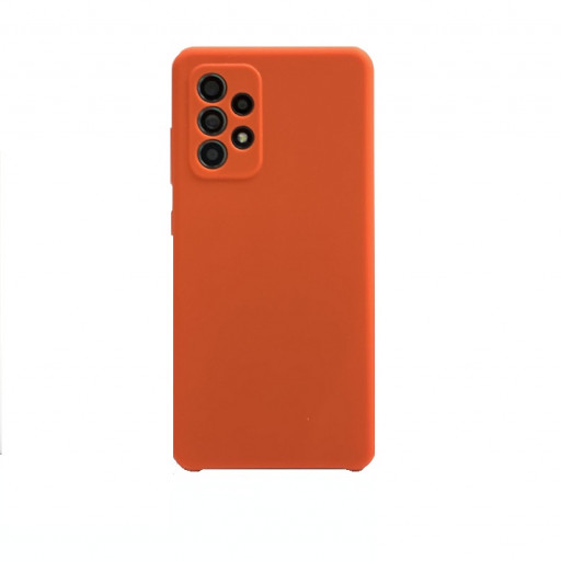 Силиконовая накладка для смартфона Samsung Galaxy A52 (красная)