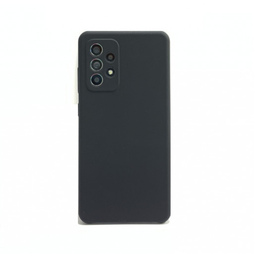 Силиконовая накладка для смартфона Samsung Galaxy A52 (черная)