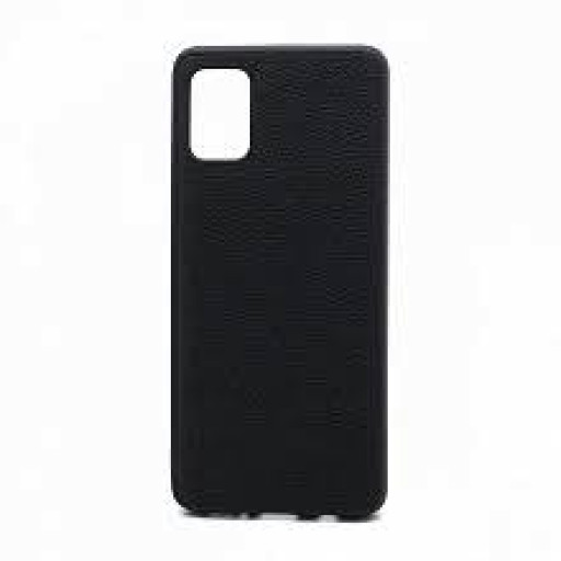 Накладка для смартфона Samsung Galaxy A32 с кожанной вставкой (черная)