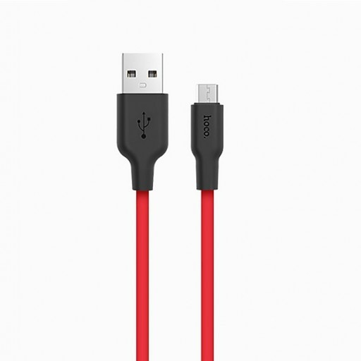 Kабель USB Hoco X21 Silicone Series Micro USB Cable 1m (красный)