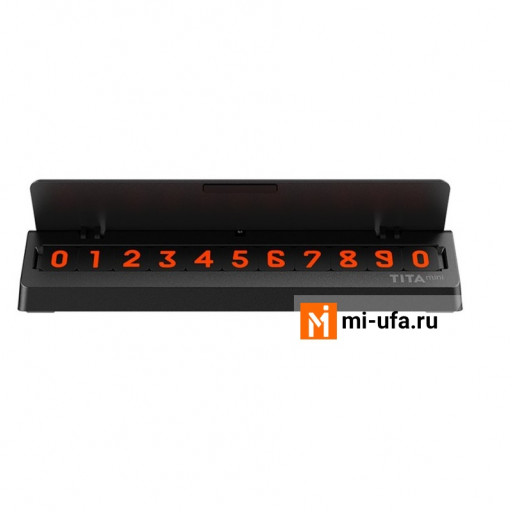 Табличка с номером телефона для автомобиля Xiaomi Bcase Tita Mini (черная)
