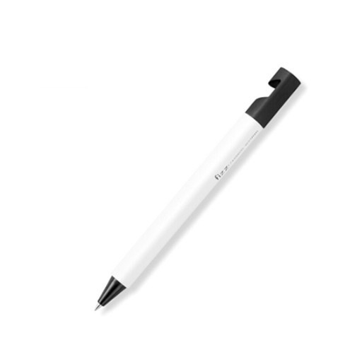 Ручка с подставкой для телефона Fizz (белая)
