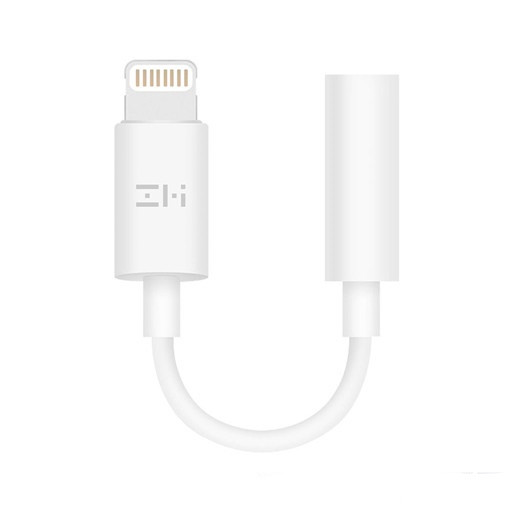 Адаптер для наушников ZMI AL810 Apple Lightning to Audio (белый)