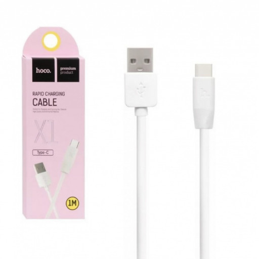 Кабель USB HOCO X1 Cable Type-C (белый)