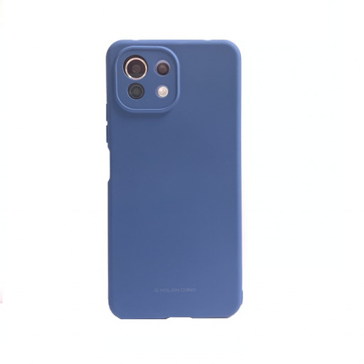 Силиконовая накладка MOLAN CANO для смартфона Mi 11 lite (синяя)