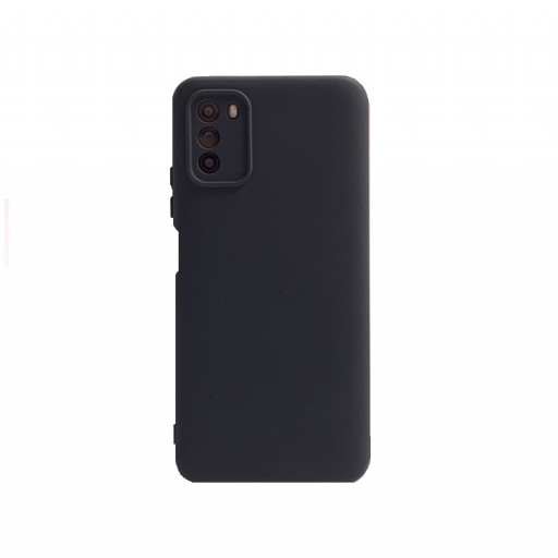 Силиконовая накладка для смартфона POCO M3 (черная)
