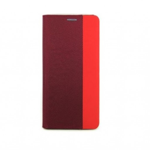 Чехол-книжка Mesh Leather Mix для смартфона Redmi 9A (красный)