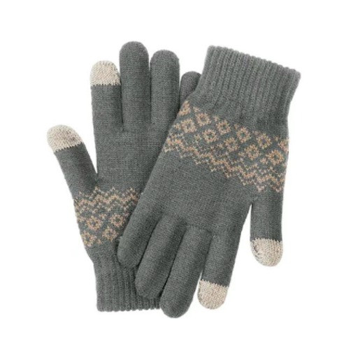 Перчатки для сенсорных экранов FO Touch Screen Warm Velvet Gloves (серые)