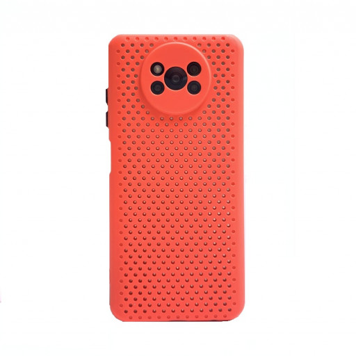 Силиконовая накладка Carmega для смартфона POCO X3/POCO X3 Pro (красная)