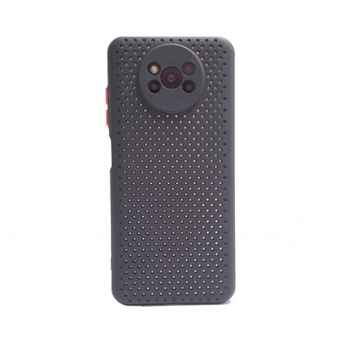 Силиконовая накладка Carmega для смартфона POCO X3/POCO X3 Pro (синяя)