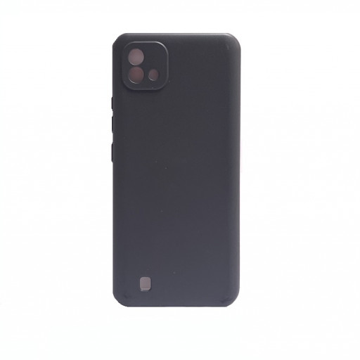 Силиконовая накладка Carmega для смартфона Realme C11 (черная)