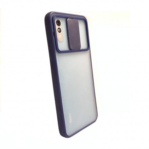 Силиконовая накладка Carmega для смартфона Redmi 9A (синяя)