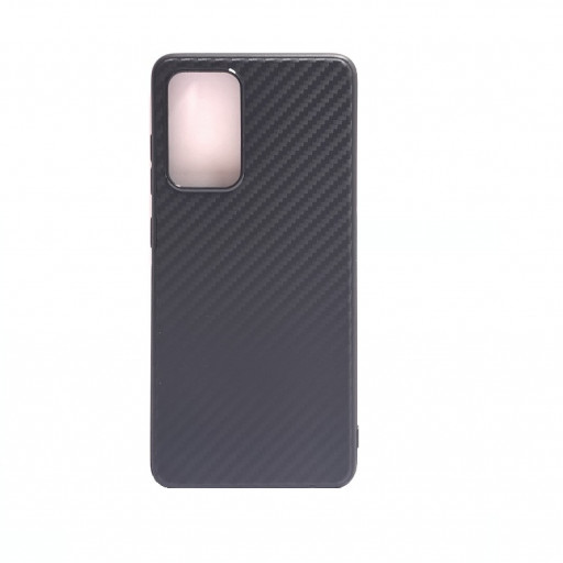 Силиконовая накладка Carmega для смартфона Samsung Galaxy A52 (черная)
