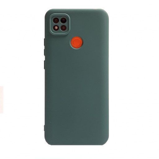 Силиконовая накладка для смартфона Redmi 9C (темно-зеленая)