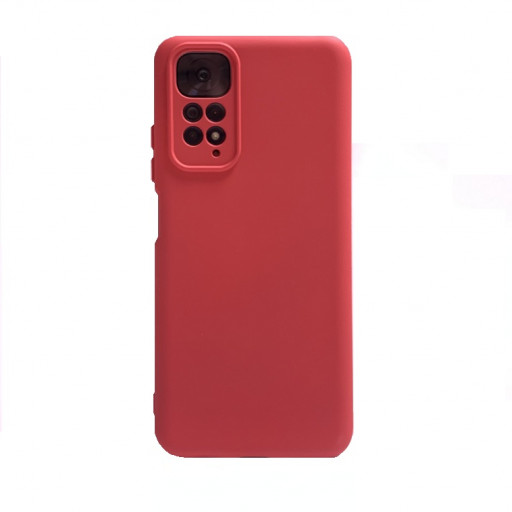 Силиконовая накладка Nano 2.0 для смартфона Redmi Note 11 (бордовая)