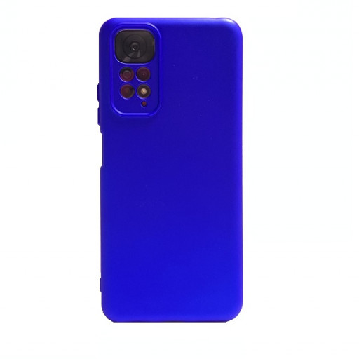 Силиконовая накладка Nano 2.0 для смартфона Redmi Note 11 (синяя)