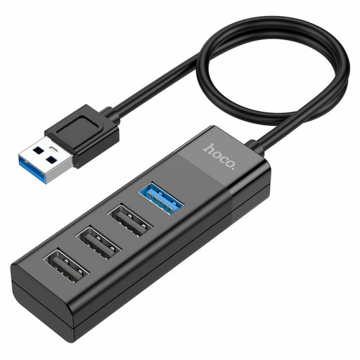 Переходник HOCO HB25 (USB3.0+USB2.0*3) (чёрный)
