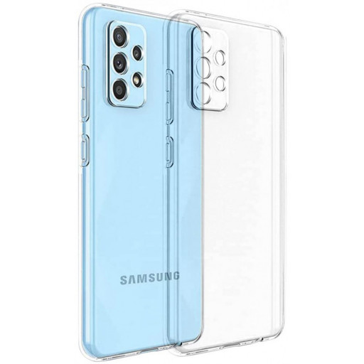 Накладка силиконовая для смартфона Samsung Galaxy A53 ультратонкая (прозрачная)