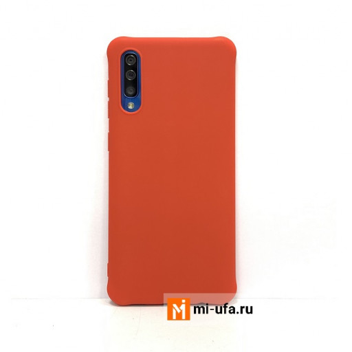 Силиконовая накладка для смартфона Samsung Galaxy A50 (красная)