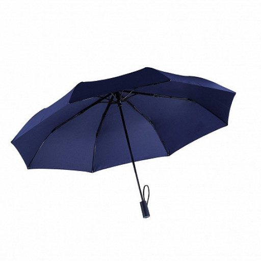 Зонт автоматический с фонариком (синий)