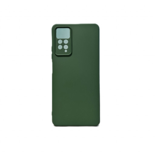 Силиконовая накладка Nano 2.0 для смартфона Redmi Note 11 Pro (темно-зеленая)