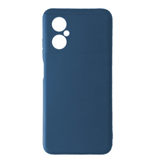 Силиконовая накладка для смартфона POCO M5 (синяя)
