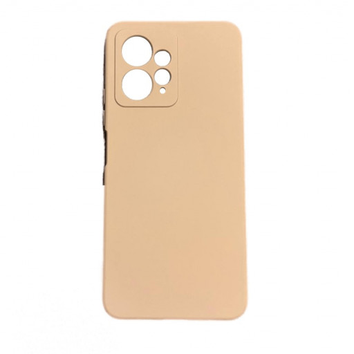 Накладка силиконовая Silicone Cover для смартфона Redmi Note 12 4G (бежевая)
