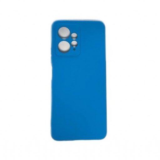 Накладка силиконовая Silicone Cover для смартфона Redmi Note 12 4G (голубая)