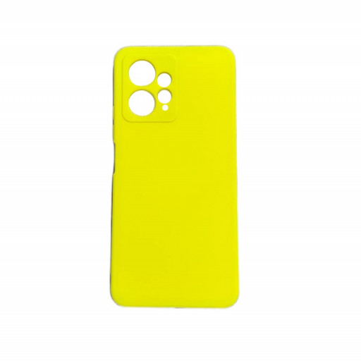 Накладка силиконовая Silicone Cover для смартфона Redmi Note 12 4G (желтая)