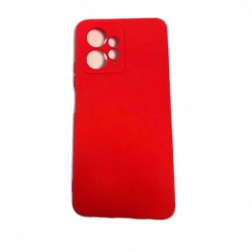 Накладка силиконовая Silicone Cover для смартфона Redmi Note 12 4G (красная)