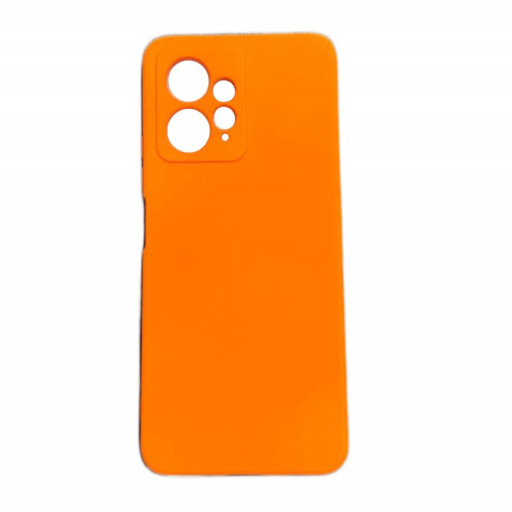 Накладка силиконовая Silicone Cover для смартфона Redmi Note 12 4G (оранжевая)
