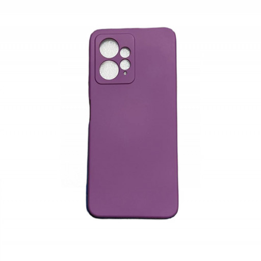 Накладка силиконовая Silicone Cover для смартфона Redmi Note 12 4G (фиолетовая)