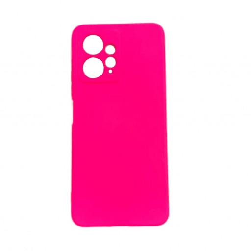Накладка силиконовая Silicone Cover для смартфона Redmi Note 12 4G (фуксия)