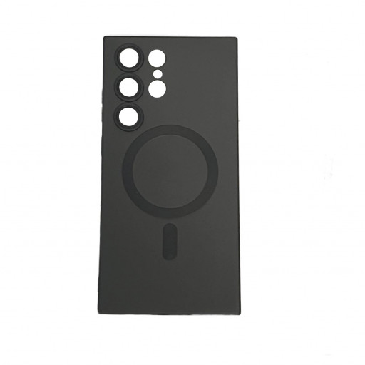 Накладка силиконовая Magsafe для смартфона Samsung Galaxy S23 Plus (черная)