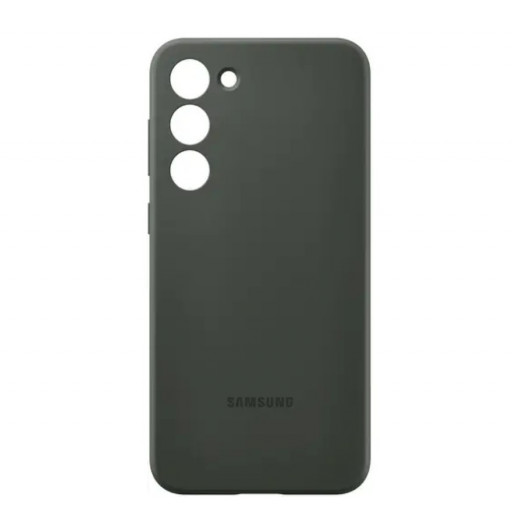 Накладка силиконовая Silicone Case для смартфона Samsung Galaxy S23 (зеленая)