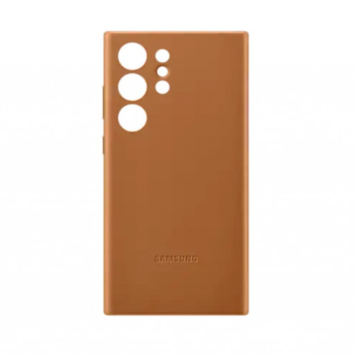 Накладка силиконовая Silicone Case для смартфона Samsung Galaxy S23 Ultra (коричневая)