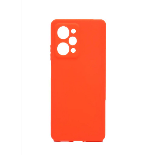 Накладка силиконовая Silicone Cover для смартфона Xiaomi Redmi 12 4G (оранжевая)