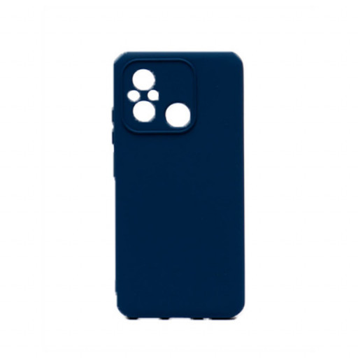 Накладка силиконовая Silicone Cover для смартфона Xiaomi Redmi 12C (темно-синяя)