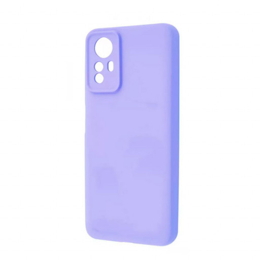 Накладка силиконовая Silicone Cover для смартфона Redmi Note 12S (сиреневая)