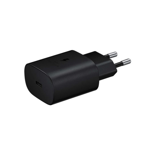 Сетевое зарядное устройство Samsung 25W PD Power Adapter USB-C to USB-C Cable (черное)