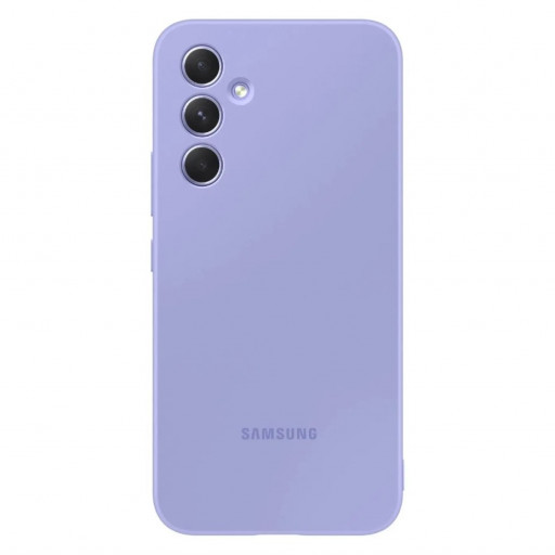 Накладка силиконовая Silicone Cover для смартфона Samsung Galaxy A54 (лавандовый)