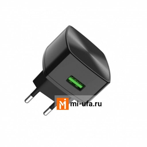 Сетевое зарядное устройство HOCO C70A Single Port charger 3A (черное)