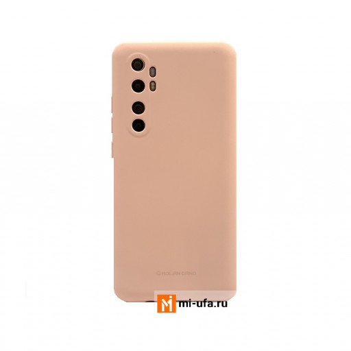 Накладка силиконовая MOLAN CANO для смартфона Mi Note 10 lite (розовая)