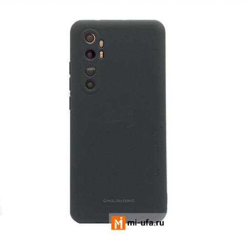 Накладка силиконовая MOLAN CANO для смартфона Mi Note 10 lite (черная)