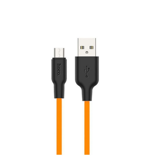 Kабель USB Hoco X21 Silicone Series Micro USB Cable 1m (оранжевый)