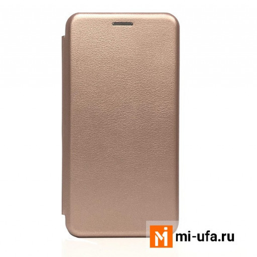 Чехол-книжка Fashion магнитный для смартфона Redmi Note 9S/Note 9 Pro (розовое золото)