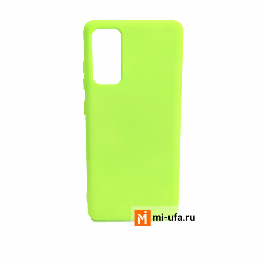 Силиконовая накладка для смартфона Samsung Galaxy S20 FE (ярко-зеленый)