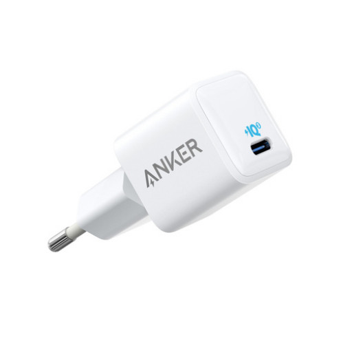 Сетевое зарядное устройство Anker PowerPort 3 20W USB-C (белое)