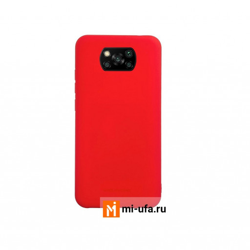 Силиконовая накладка MOLAN CANO для смартфона POCO X3/X3 Pro (красная)
